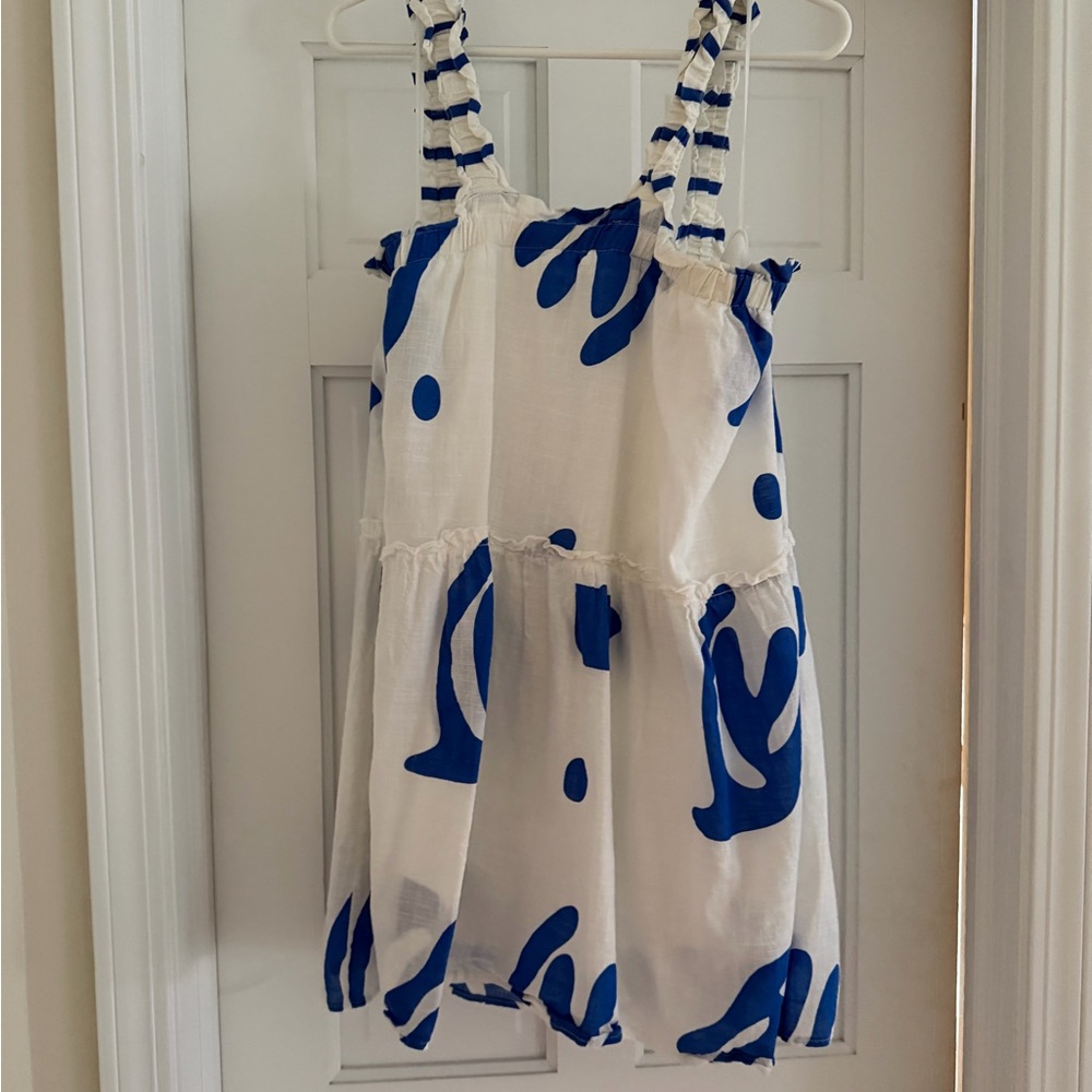Blue and White Petal & Pup Dress